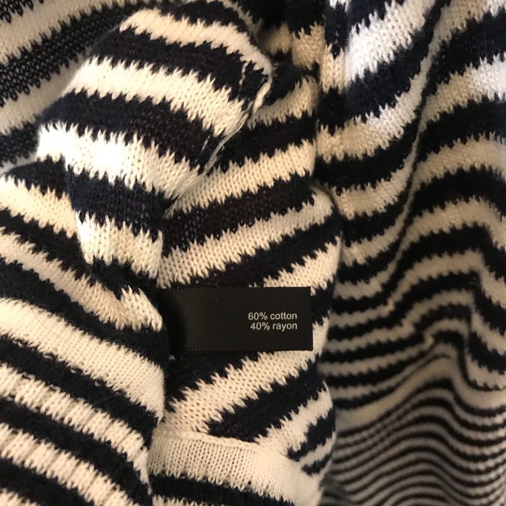 The Limited Black and White Striped Cardigan - Picture 9 of 10